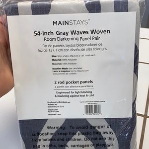 Room darkening curtains